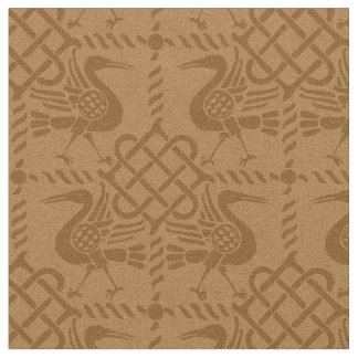 Gothic Revival Birds and Knots Fabric