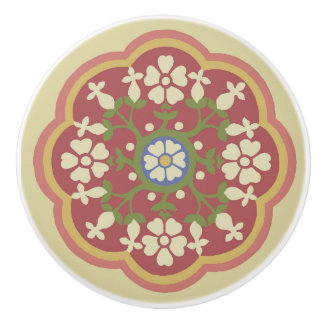 Gothic Revival Rosette Ceramic Pull