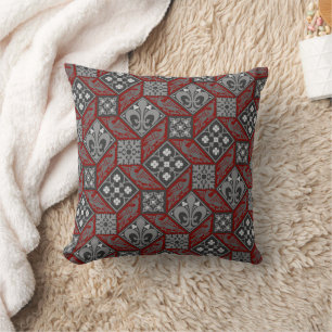 Gothic Revival Tiles Cushion