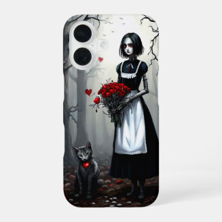 Gothic Robot Girl iPhone 16 Case