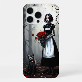 Gothic Robot Girl iPhone 16 Pro Max Case