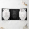Gothic Romance Halloween Black & White MENU