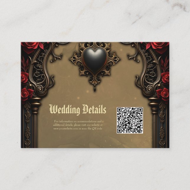 Gothic Romance: Hidden Passion.  Enclosure Card (Front)