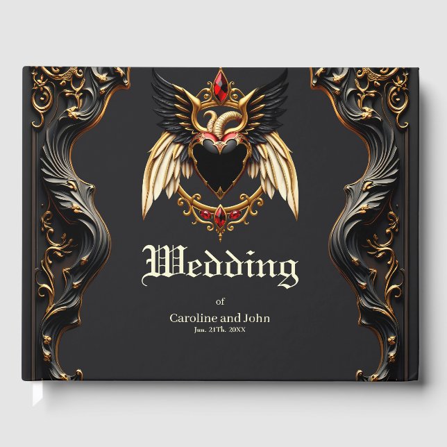 Gothic Romance, In the Shadows of Love Guest Book (Front)