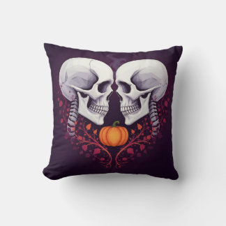 Gothic Romance Skull Art Cushion
