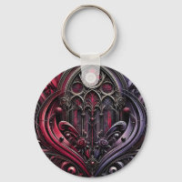 Gothic Rose Arches Keychain – A Bold Accessory