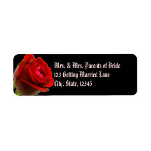 Gothic Rose Avery Label