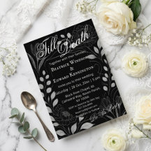 Gothic Rose Begonia Till Death Do Us Party Wedding