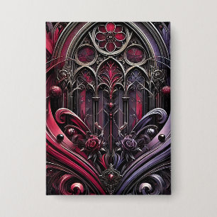 Gothic Rose Button – Bold Accessory