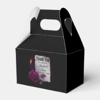 Gothic Rose, Candle, Parchment and Locket Wedding