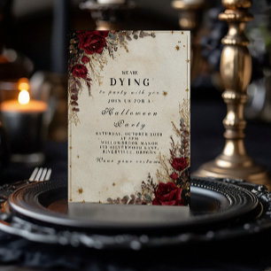 Gothic Rose Halloween Party Invitation