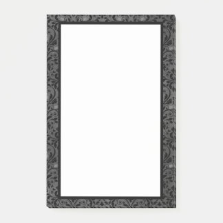 Gothic Rose in Black and Gray Post-it Notes