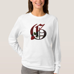 Gothic Rose Monogram G T-Shirt