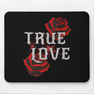 Gothic Rose Punk Love Valentine Student Rock Music Mouse Pad