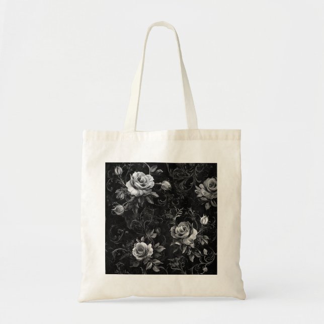 Gothic Rose Tote Bag (Front)