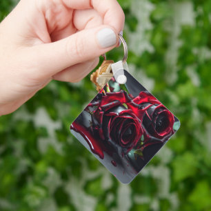 Gothic Roses Key Ring