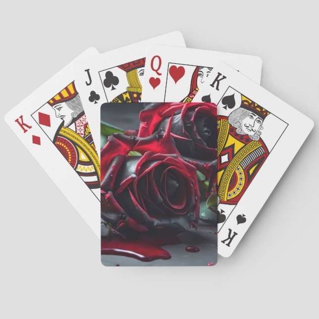 Gothic Roses Playing Cards (Back)