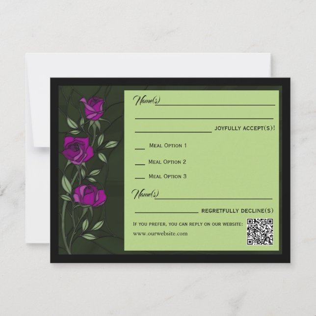 Gothic Roses Response Card (Front)