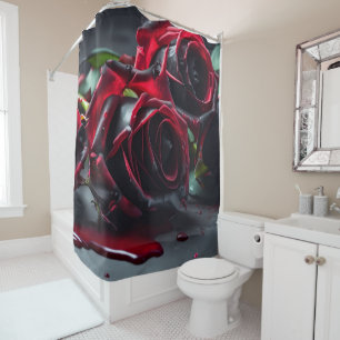 Gothic Roses Shower Curtain