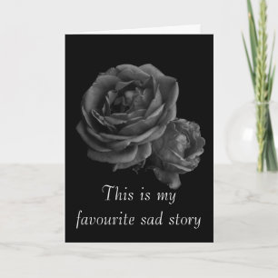 Gothic Roses Valentine Holiday Card