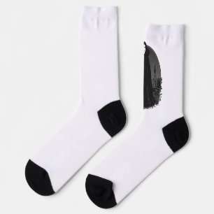Gothic Salem Witch at Midnight Socks