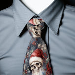 Gothic Santa Skulls in Red Santa Hats Gothmas Tie<br><div class="desc">Show your Christmas style with our Gothic Santa Skulls Men's Tie. Designed for gothic enthusiasts, this tie adds a touch of dark and unique flair to your holiday attire. Whether you're attending Christmas parties, gothic-themed weddings, or simply want to express your love for all things goth and alternative, this tie...</div>