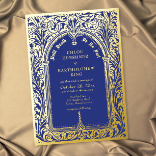 Gothic Sapphire Blue Mediaeval Until Death Wedding