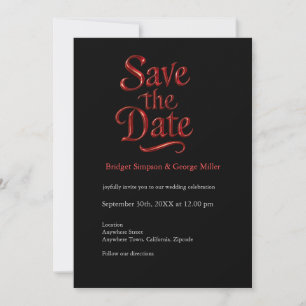 Gothic Save the Date – Till Death Do Us Part Invitation