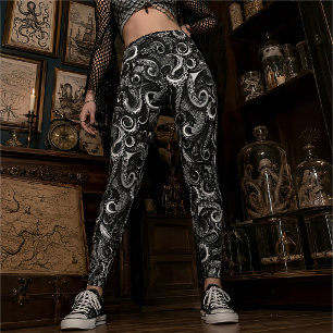 Gothic Sea Witch Kraken Dark Naturalist Curio Leggings