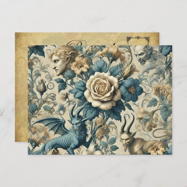 Gothic Serenade – Gothic Victorian Holiday Postcard (Front/Back)