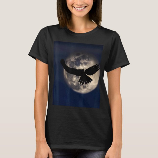 Gothic  Shadow Of A Bird Of Prey T-Shirt (Front)
