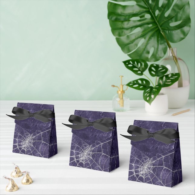 Gothic Silver Web Distressed  Favour Box (Multiple)