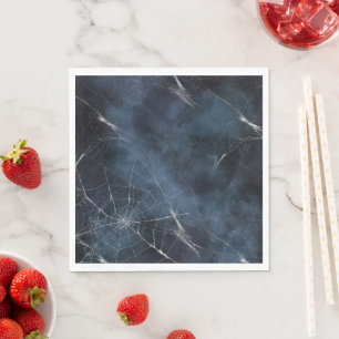 Gothic Silver Web Distressed Napkin