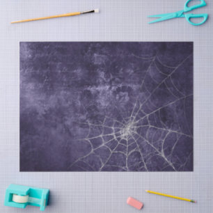 Gothic Silver Web Distressed Tissue Paper