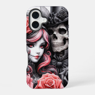 Gothic Skeleton Couple Phone Case