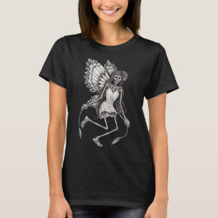Gothic Skeleton Fairy Grunge Fairycore Cottagecore T-Shirt