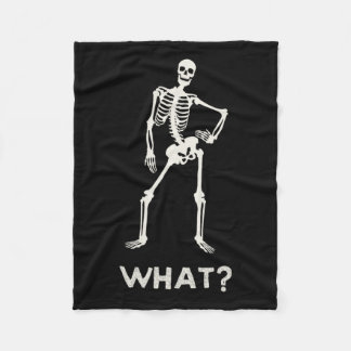 Gothic Skeleton For Teen Girls Boys Halloween Funn Fleece Blanket