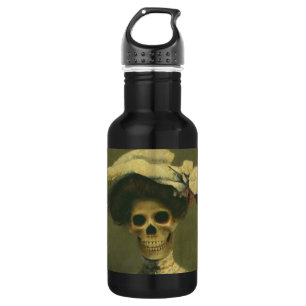 Gothic Skeleton Lady (large) 532 Ml Water Bottle