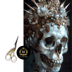 Gothic Skeleton Skull Decoupage  Tissue Paper