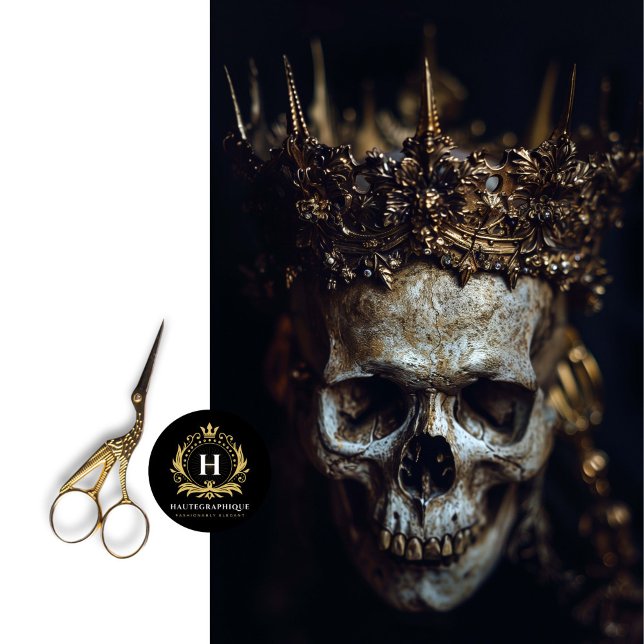 Gothic Skeleton Skull Decoupage  Tissue Paper (Creator Uploaded)