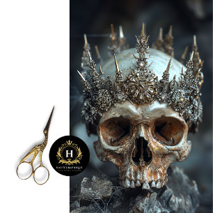 Gothic Skeleton Skull Decoupage  Tissue Paper