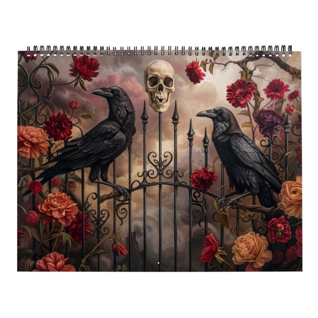 Gothic Skeleton Skull Fantasy 2025 Calendar (Cover)