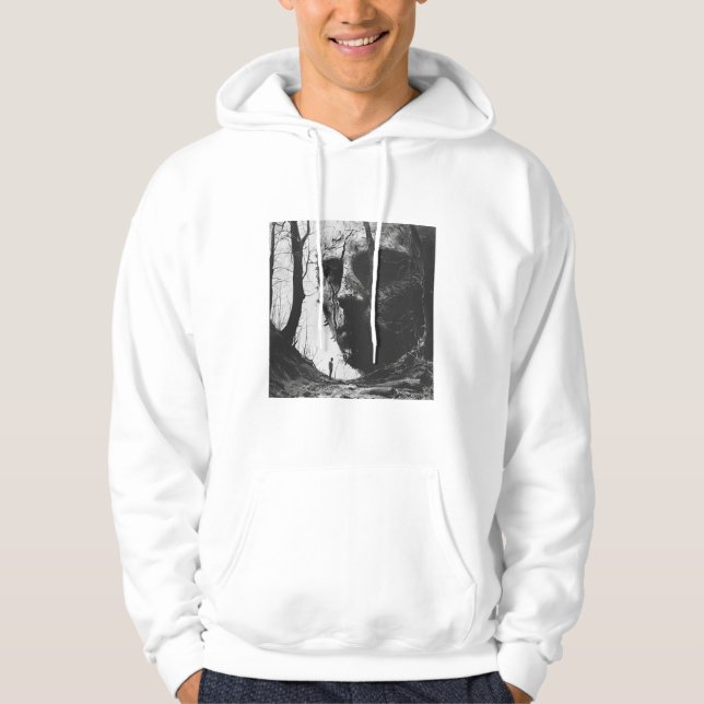 Gothic Skull Art Shirt – Mysterious Forest Design  (Front)