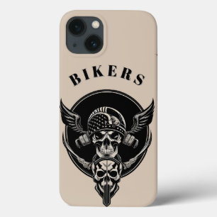 Gothic Skull Artwork with Intricate Details iPhone 13 Case