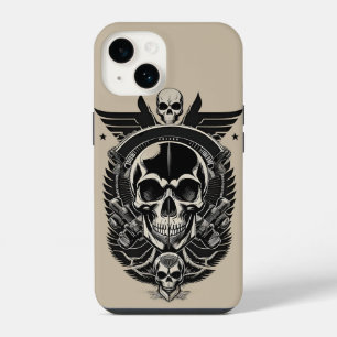 Gothic Skull Artwork with Intricate Details iPhone 14 Case
