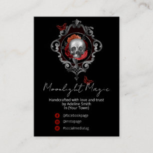 Gothic Skull Black Product Range Cards