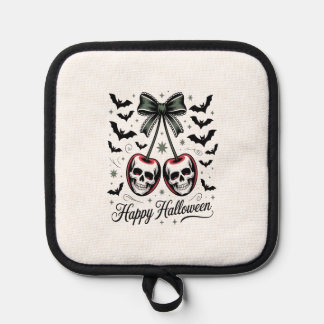 Gothic Skull Cherry Halloween Pot Holder