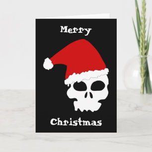 Gothic Skull Christmas Card