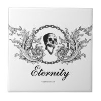 Gothic Skull Eternity Victorian Graveyard Art