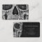Gothic Skull Face Black And White Tattoo Shop